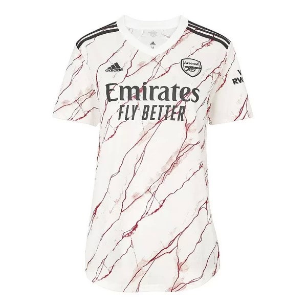 Camiseta Arsenal 2ª Kit Mujer 2020 2021 Blanco